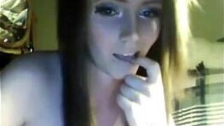 Sexy Ebony Riding a Dildo on Cam porn video